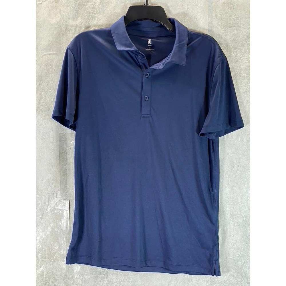 ID Ideology Men's Indigo Sea Performance Training Short-Sleeve Polo Shirt SZ S